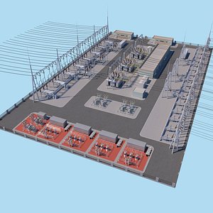 3D substation model