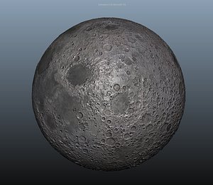 Moon planet - Normal map mid poly - 8K Res