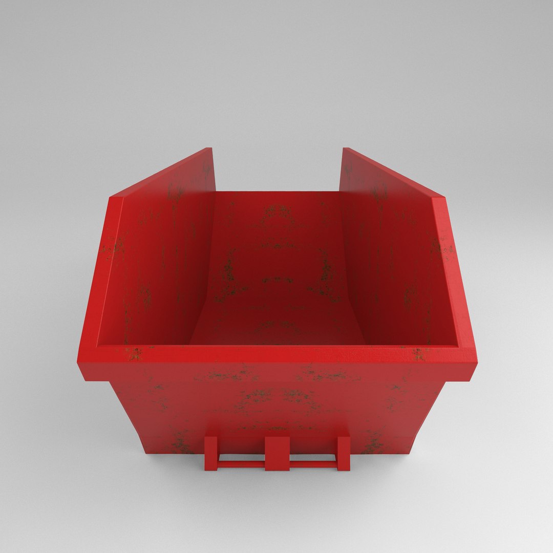 3d Model Industrial Skip