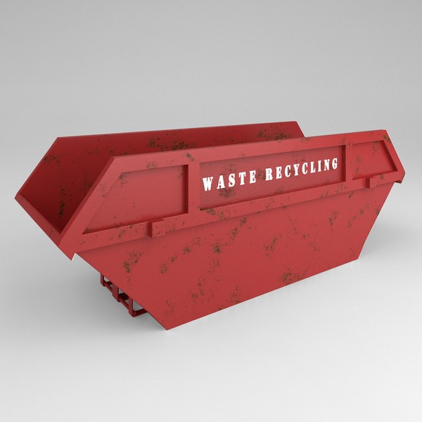 3d model industrial skip
