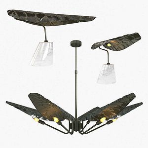 3D chandelier table light model