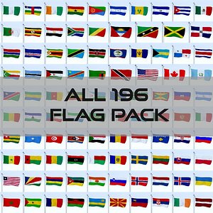 All 196 Flag Pack