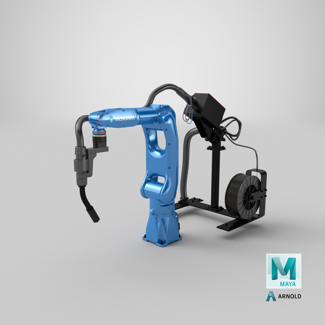 Yaskawa Motoman GP7 Robot with Welding Kit 3D model https://p.turbosquid.com/ts-thumb/sW/1xe2y9/Y1/stemcell_maya_arnold_render/png/1679583921/1920x1080/fit_q87/6a2ea58a82f3fbe4a86a8126ceed7a82405d3034/stemcell_maya_arnold_render.jpg