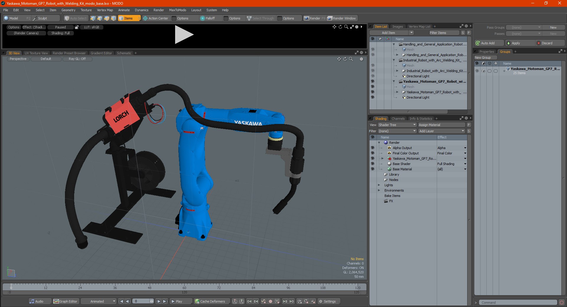 Yaskawa Motoman GP7 Robot with Welding Kit 3D model https://p.turbosquid.com/ts-thumb/sW/1xe2y9/fl/yaskawamotomangp7robotwithweldingkitc4dmodel028/jpg/1648995801/1920x1080/fit_q87/02d2021509bd12ed232b8754b850c16c97d9e502/yaskawamotomangp7robotwithweldingkitc4dmodel028.jpg