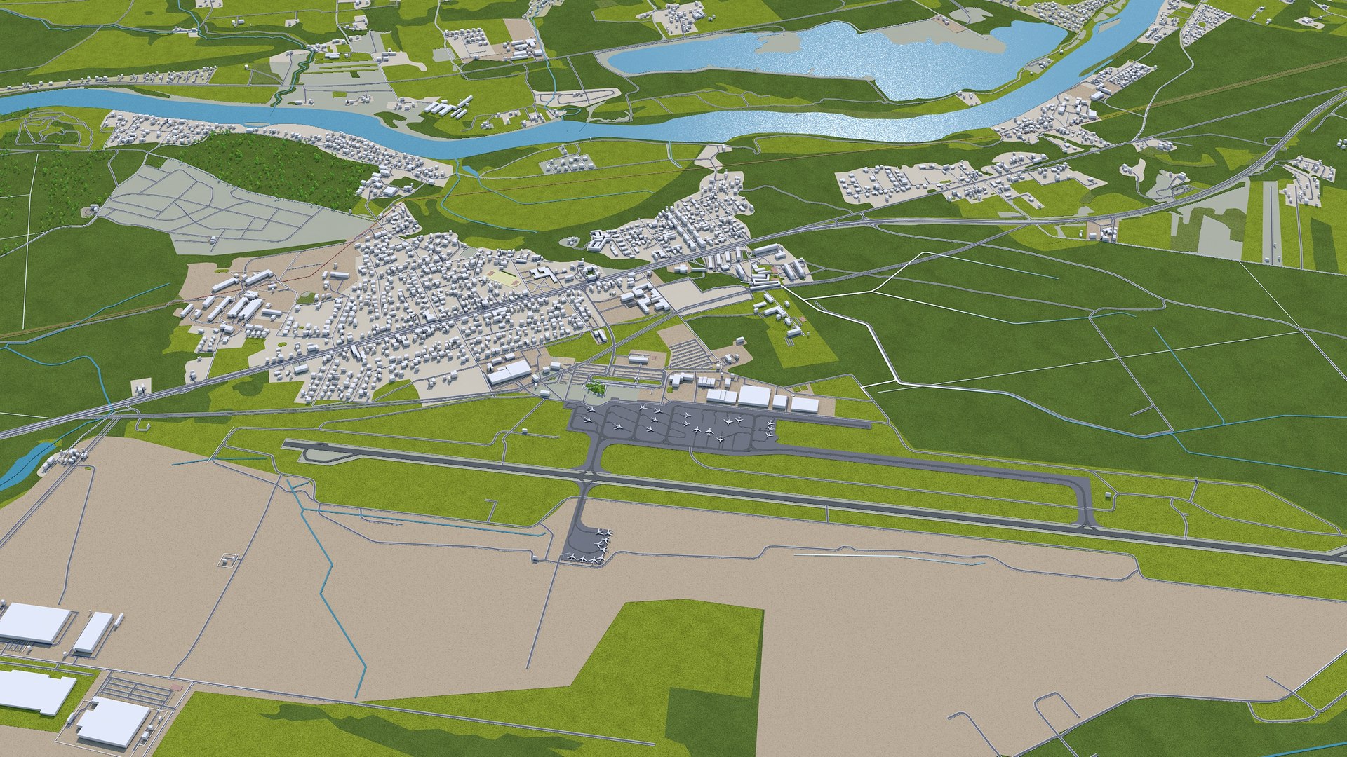 3D Model Kaunas Lithuania - TurboSquid 2042090