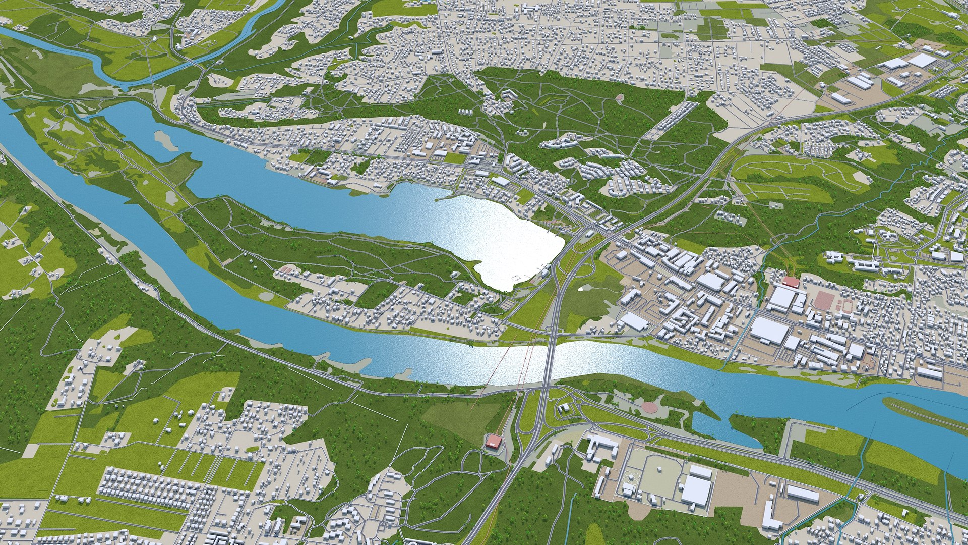 3D Model Kaunas Lithuania - TurboSquid 2042090