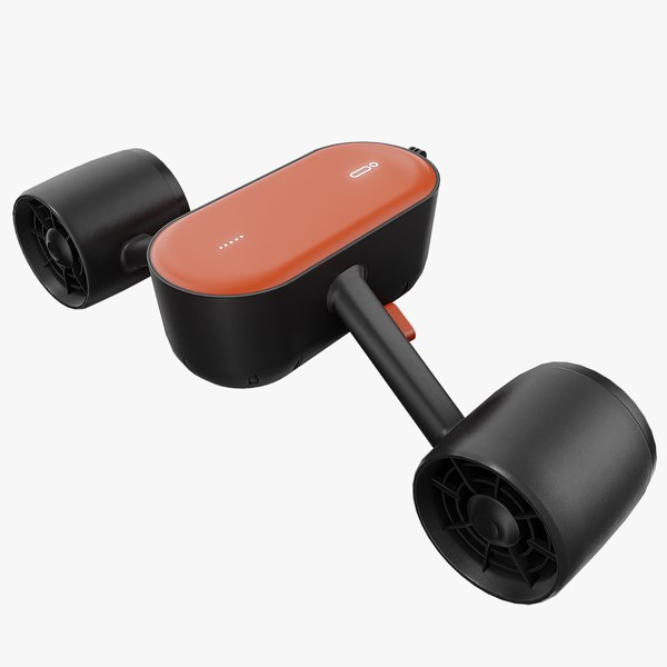 Modern Orange Underwater Scooter 3D model