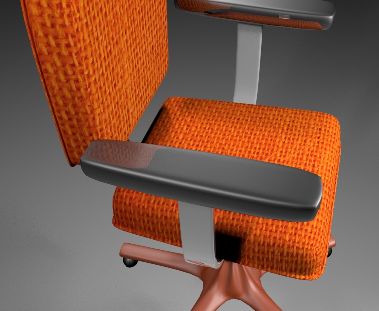 3D Rigged Office Chair Model - TurboSquid 1208326