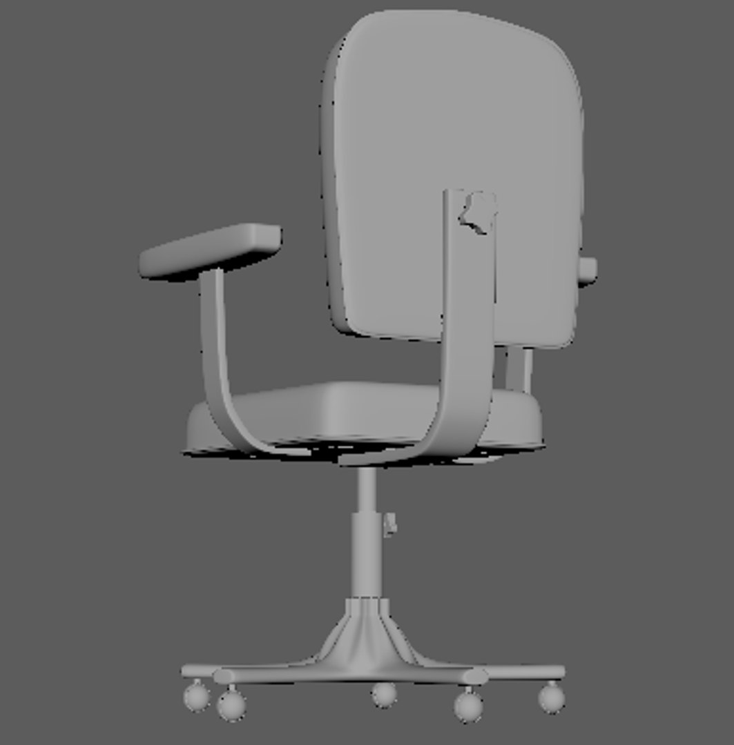 3D Rigged Office Chair Model - TurboSquid 1208326