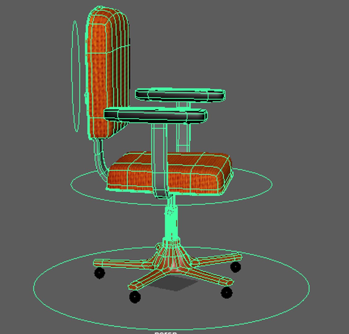 3D Rigged Office Chair Model - TurboSquid 1208326