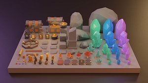 Low Poly Fantasy Items Pack