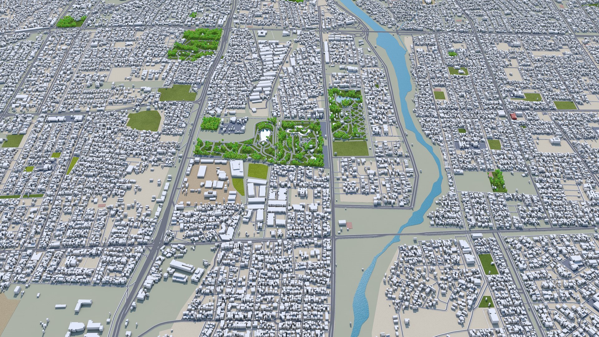 City Area Building Model - TurboSquid 1628250