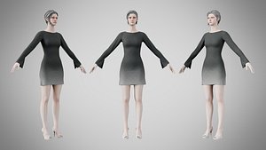 Dress 51 Charleston Green With Design model