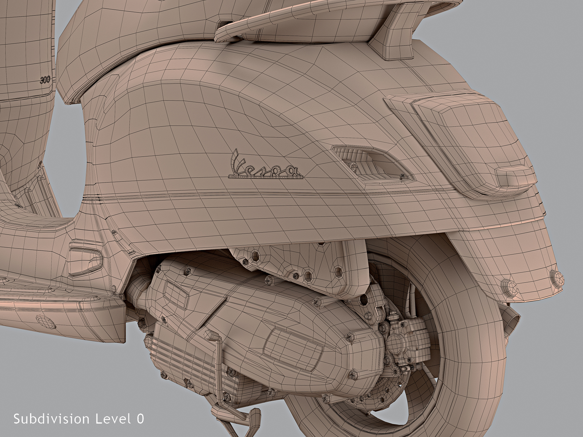 3D 2020 vespa gts super - TurboSquid 1572079