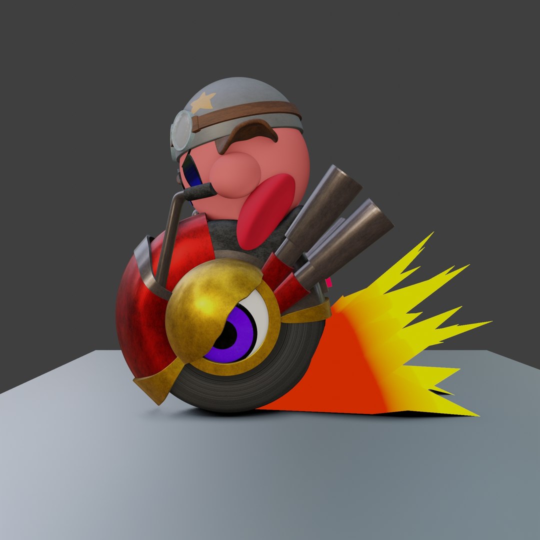 STL KIRBY AND WHEELIE KIRBY BIKE 3D TurboSquid 2221166