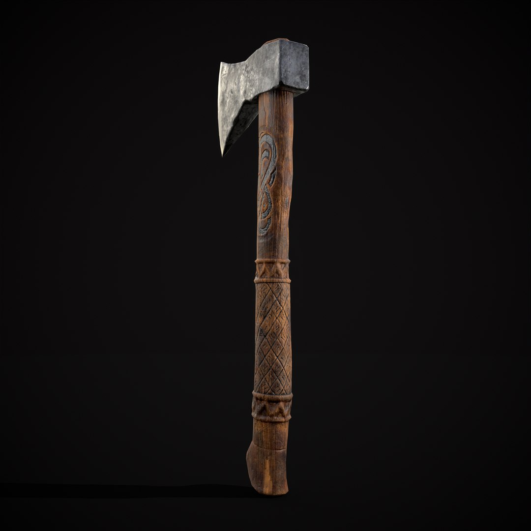 Viking Felling Hatchet 3D https://p.turbosquid.com/ts-thumb/sW/Uibajz/YJ/r15/png/1701365598/1920x1080/fit_q87/f732dbed604729ab1d633bd8b9a254901686e94a/r15.jpg