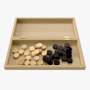 3D Checkers Draughts Board Strategy Game inside