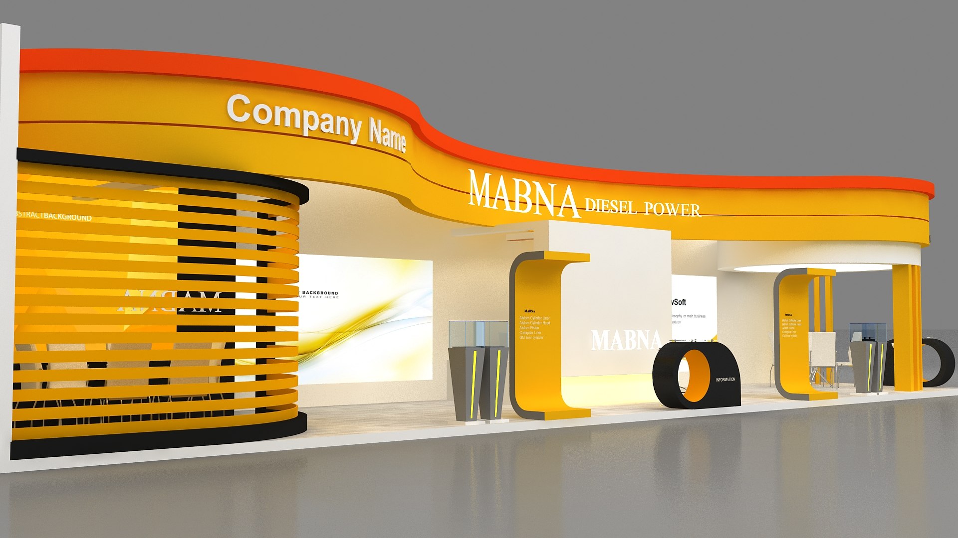 Exhibition 3D model - TurboSquid 2109535
