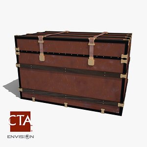 antique trunk 3d model