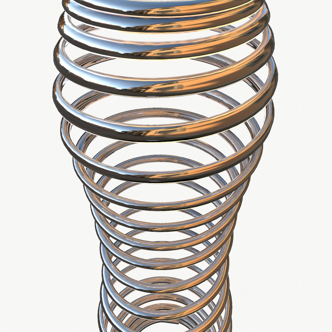 Metal Spiral Spring Model - TurboSquid 1410207