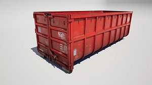 Construction Waste Container 3D