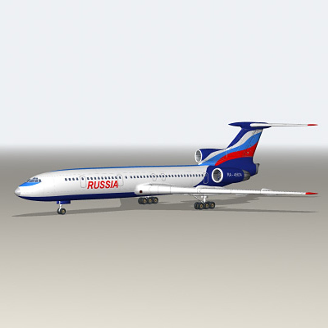 Tu154 Tu 154 3d Max