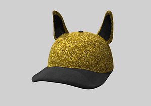 golden dog cap 3D