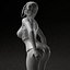 Modello stampabile 3d di donnad