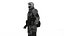 Nowoczesny model żołnierza wojskowego 3D GameReady Rigged