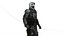 Nowoczesny model żołnierza wojskowego 3D GameReady Rigged