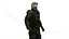 Nowoczesny model żołnierza wojskowego 3D GameReady Rigged