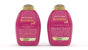 Keratin Oil Shampoo and Conditioner 3D model
