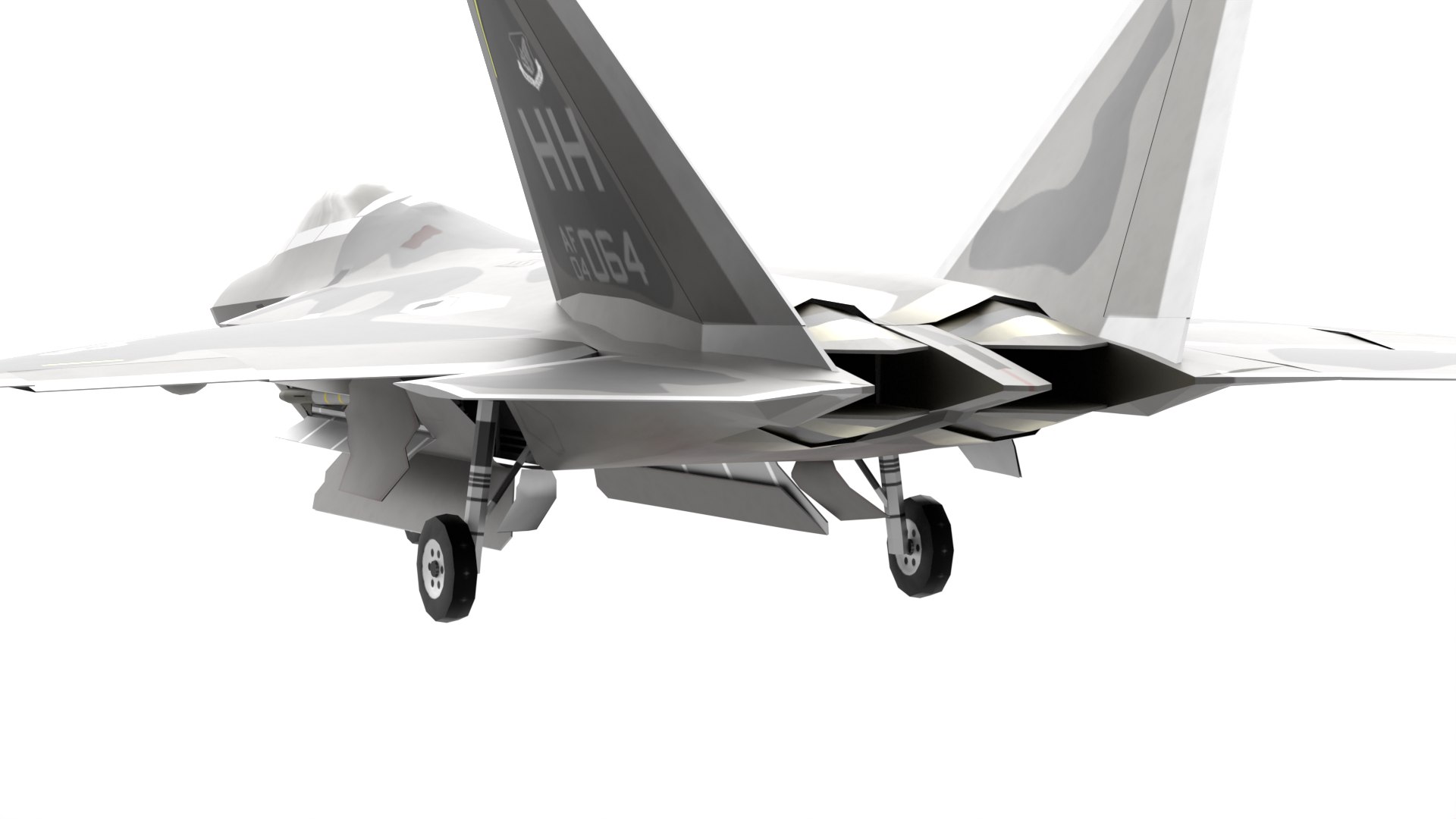 3D Lockheed Martin F-22 Raptor - Low Poly Model - TurboSquid 2347346