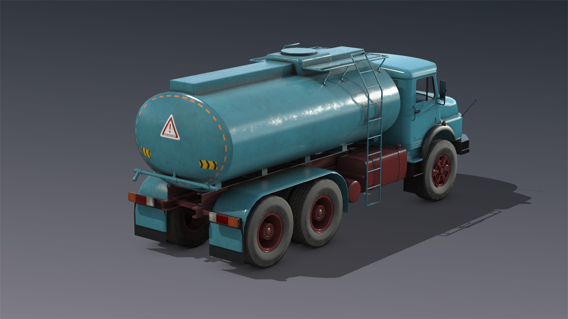 Low-poly Mercedes L2624 Tanker Truck Model - TurboSquid 1638819
