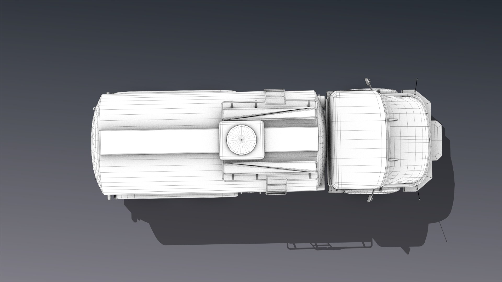 Low-poly Mercedes L2624 Tanker Truck Model - TurboSquid 1638819
