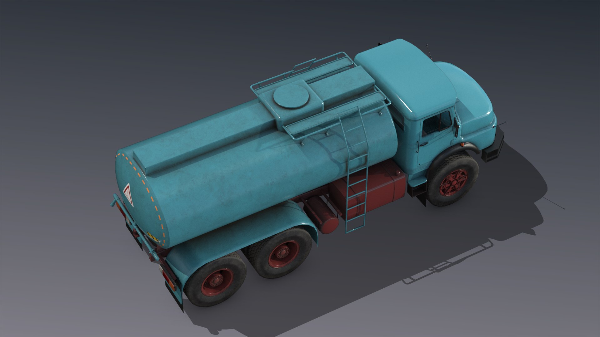 Low-poly Mercedes L2624 Tanker Truck Model - TurboSquid 1638819