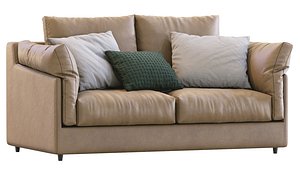 Leather Sofa Papillon By Ferlea