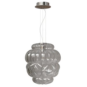 barovier and toso suspension lamp vallonne opale 3D model
