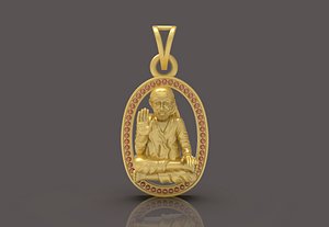 3D Saibaba Pendant - 0093