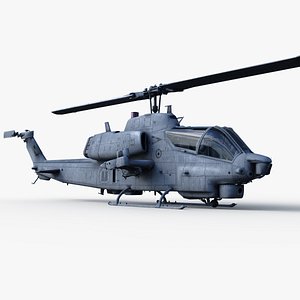 Bell AH-1W Supercobra helicopter 3D model