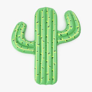 3D Cactus Pool Float model