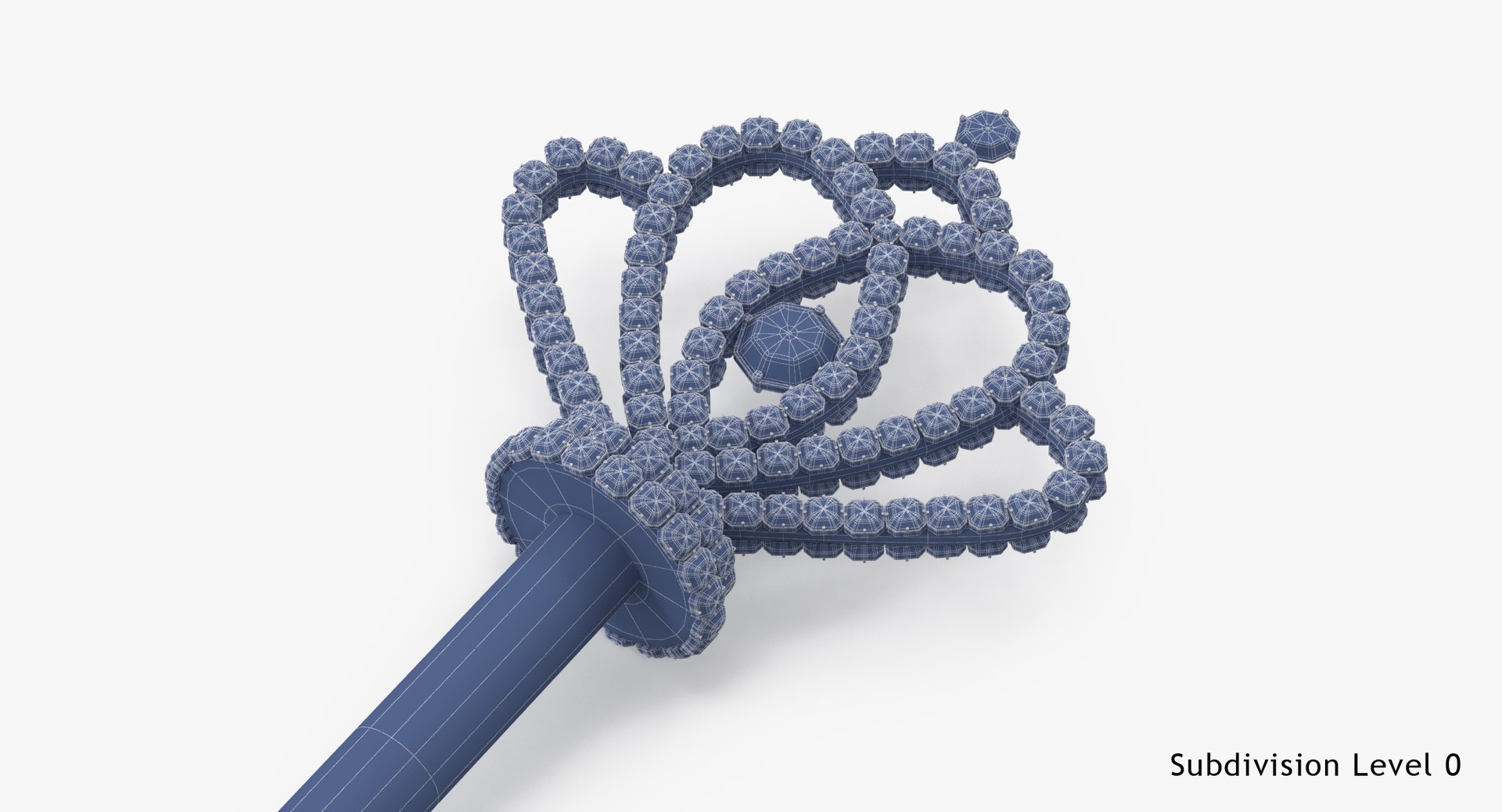 3d model princess scepter