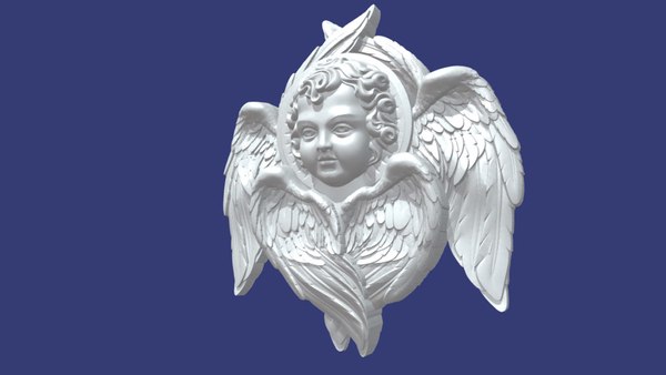 Angel pattern relief 3D model - TurboSquid 2006747