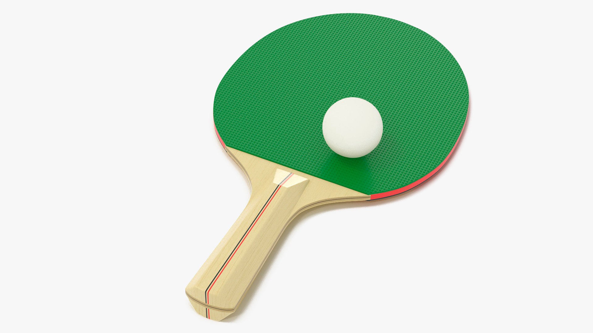 Table Tennis Racket 3D model preview