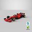 3D Formula 1 Red Car 2021 F1 model