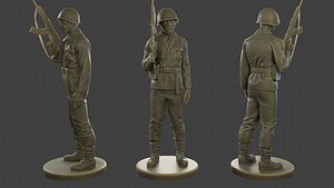 CzechSlovak Communist Soldier CCS1 003 3D model