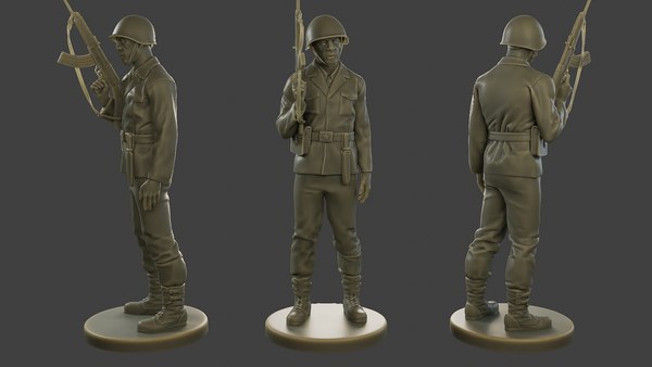 Modelo 3d Soldado Comunista Checoeslovaco Ccs1 003 - Turbosquid 2118023