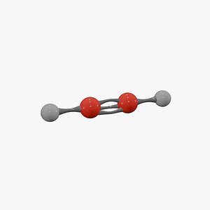 Acetylene Molecule 3D