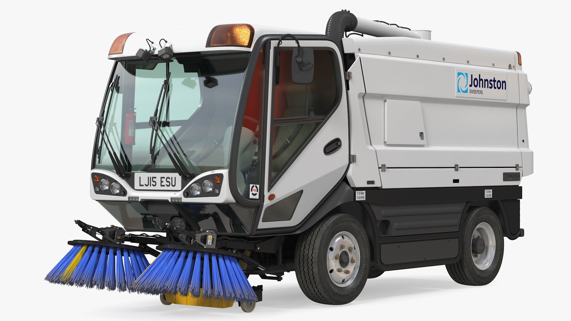 3D johnston cx400 road sweeper model - TurboSquid 1574340