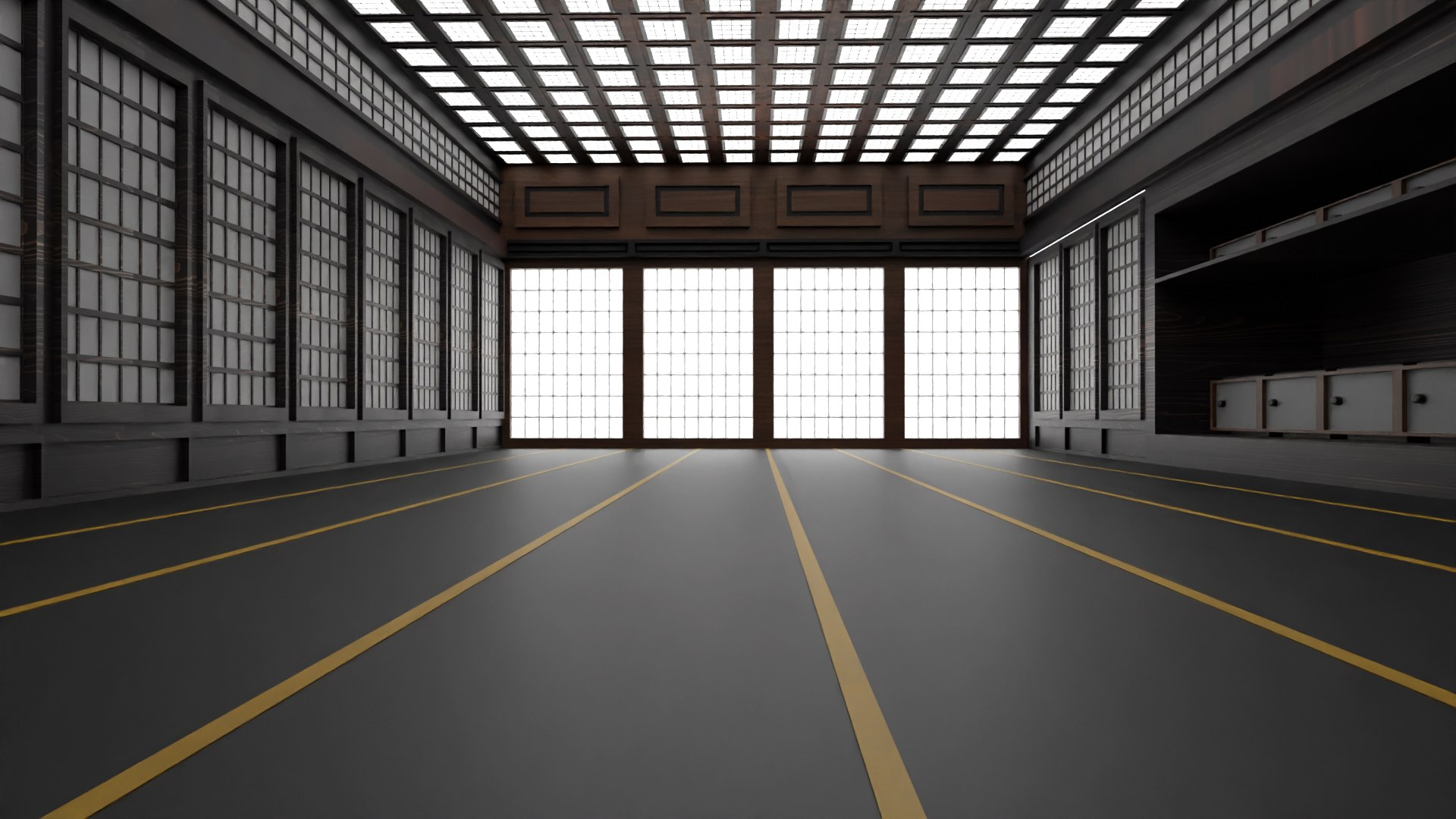 Japanese Training Dojo Model - TurboSquid 2178900